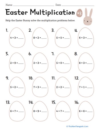 Easter Multiplication #3