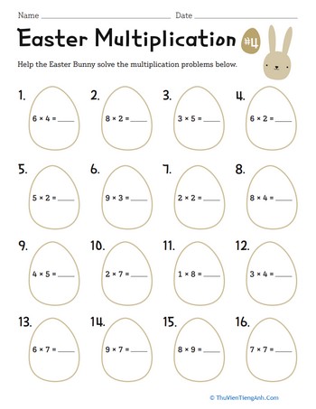 Easter Multiplication #4