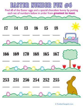 Easter Number Fun #6