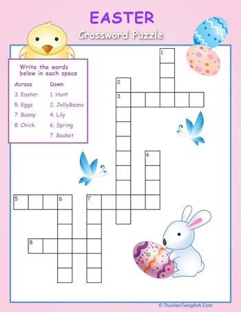 Easy Easter Crossword