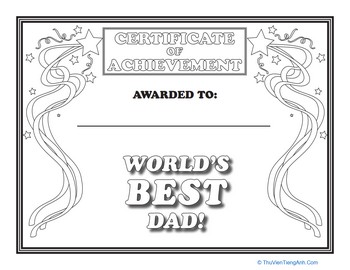 Father’s Day Certificate