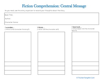 Fiction Comprehension: Central Message