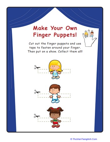 Summer Fun Finger Puppets