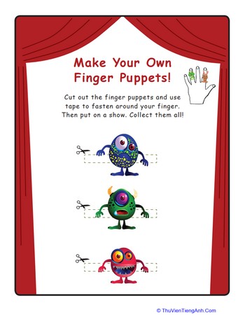 Alien Finger Puppets