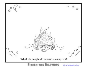 Finish the Drawing: Campfire