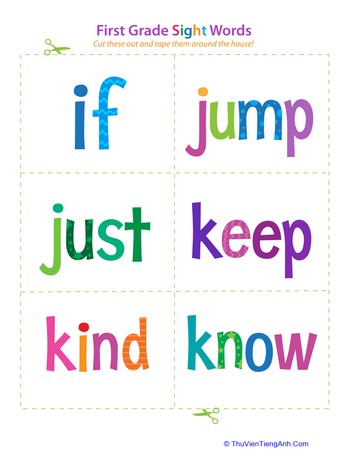First Grade Sight Words: If to Know