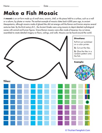 Make a Fish Mosaic