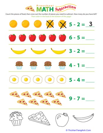 Food Math: Subtraction Fun