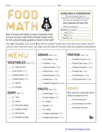 Food Math