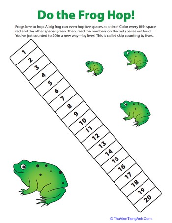 Skip Counting by 5: Frog Hop!