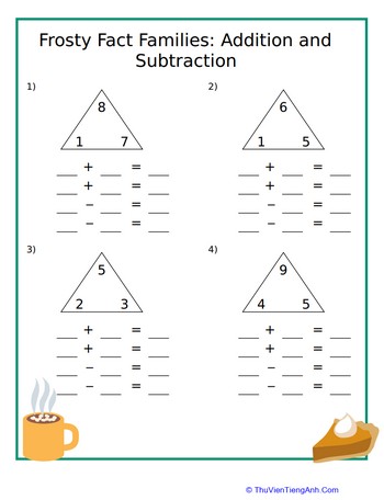 Frosty Fact Families: Addition and Subtraction
