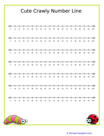Cute Crawly Number Line