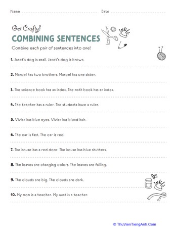 Get Crafty: Combining Sentences