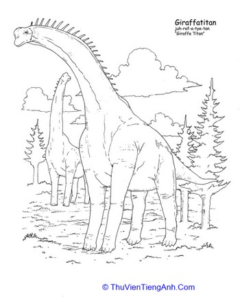 Giraffatitan Coloring Page