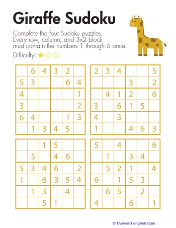 Giraffe Sudoku
