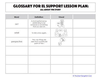 Glossary: All About the Story
