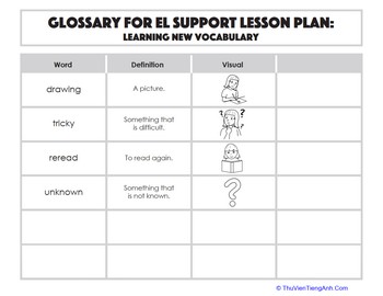 Glossary: Learning New Vocabulary