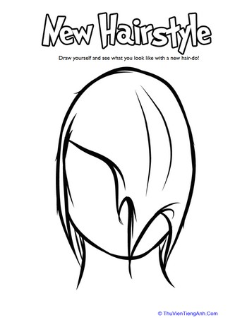 Hairstyle Coloring: Droopy Hair