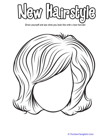 Hairstyle Coloring: 50’s Bob Cut