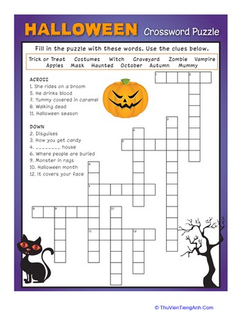 Halloween Crossword Puzzle #3