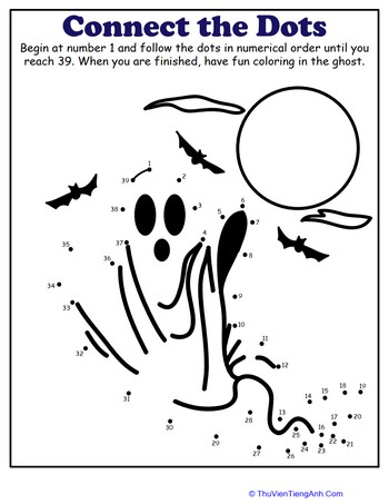 Halloween Dot-to-Dot: Ghost