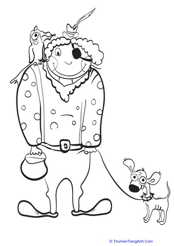 Halloween Pirate Coloring Page