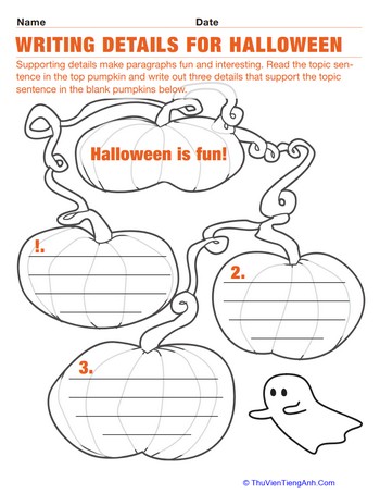 Halloween Sentences