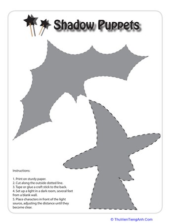 Halloween Shadow Puppets