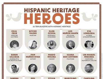 Hispanic Heritage Heroes Poster