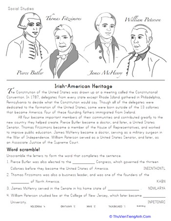 Irish-American History: Founding Fathers
