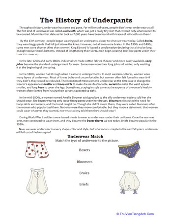 The History of Underwear