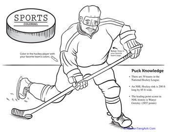 Hockey Coloring