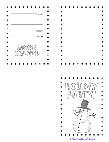 Make Your Own Holiday Invitations