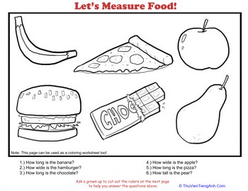 How to Measure: Food