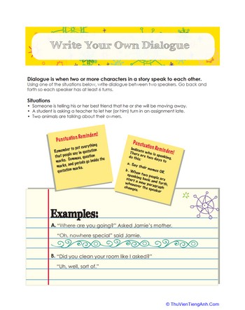 How to Write Dialogue
