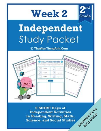 Second Grade Independent Study Packet – Week 2