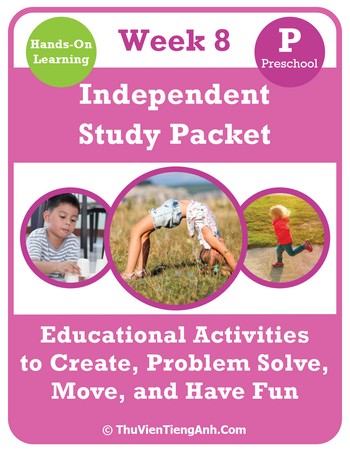 Preschool Independent Study Packet – Week 8