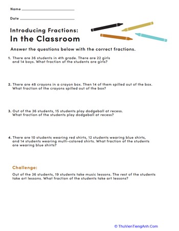 Introducing Fractions: In the Classroom