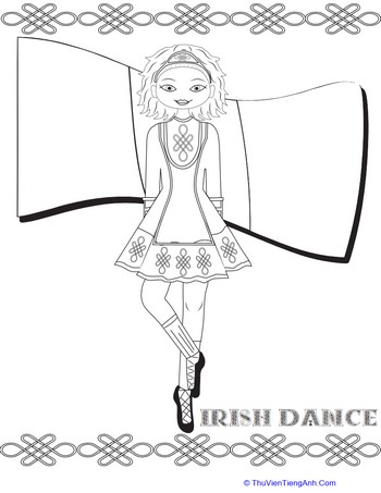 Irish Dance Coloring Page