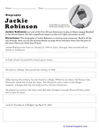 Jackie Robinson Biography