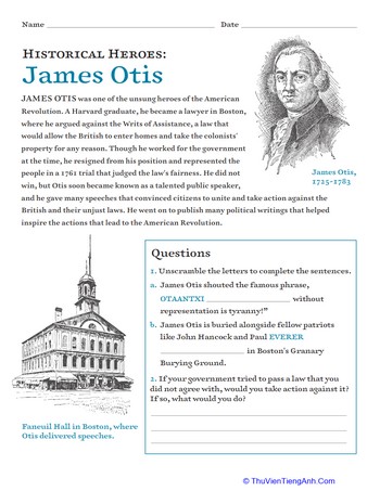 Historical Heroes: James Otis
