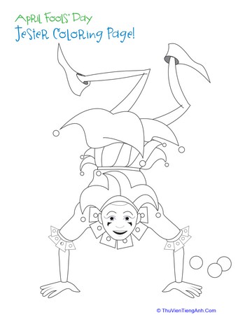 Jester Coloring Page