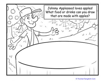 Color Johnny Appleseed!