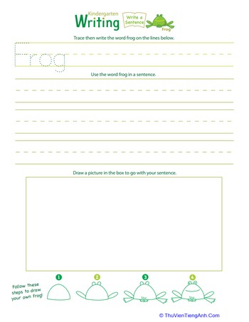 Jump Into Writing: Write a “Frog” Sentence