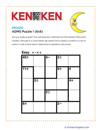 Moon KenKen® Puzzle