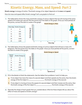 Kinetic Energy, Mass, and Speed: Part 2