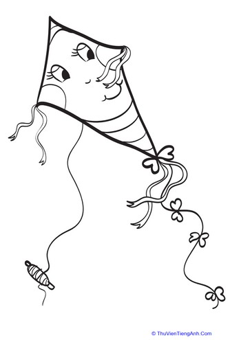 Kite Coloring Page