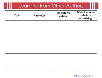 Learning from Other Authors