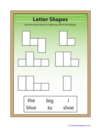 Letter Shapes Puzzle 3