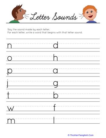 Letter Sounds: Writing Words